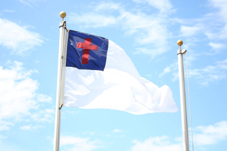 2x3 Christian Sewn Outdoor Nylon Flag - AS-IS