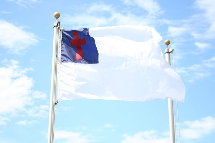 2x3 Christian Sewn Outdoor Nylon Flag - AS-IS