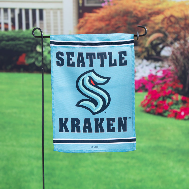 12.5"x18" Seattle Kraken Double-Sided Garden Flag