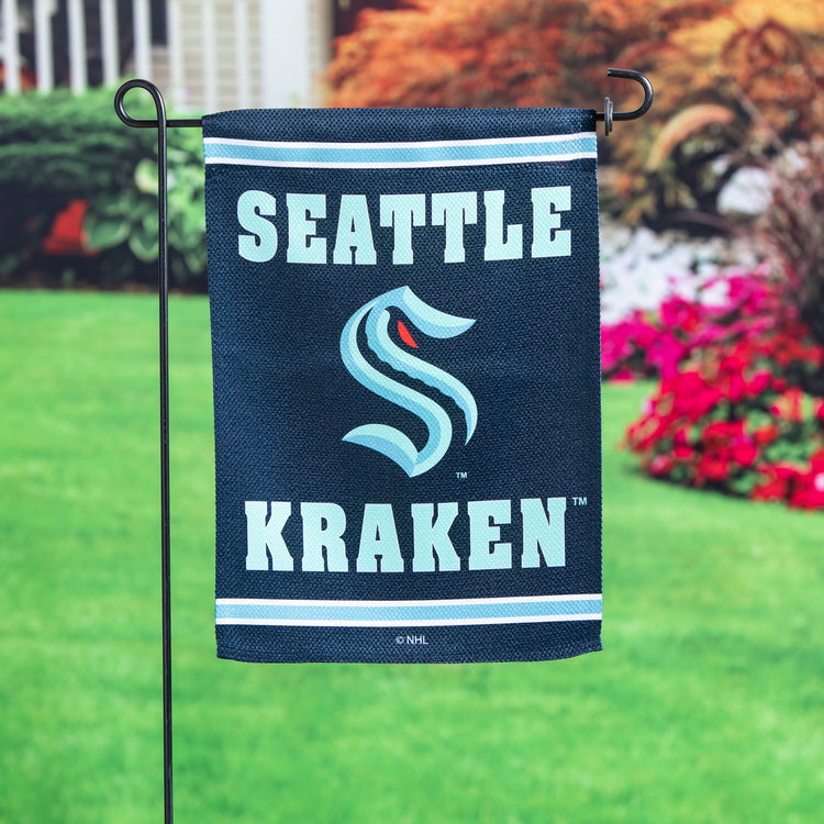 12.5"x18" Seattle Kraken Double-Sided Garden Flag