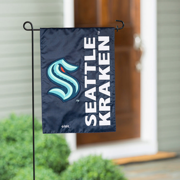12.5"x18" Seattle Kraken Double-Sided Garden Flag