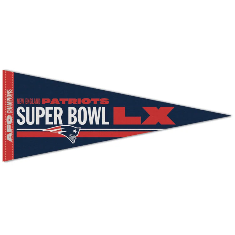 12"x30" New England Patriots AFC Champions Super Bowl XL Premium Pennant *Pre-Order* (Copy)