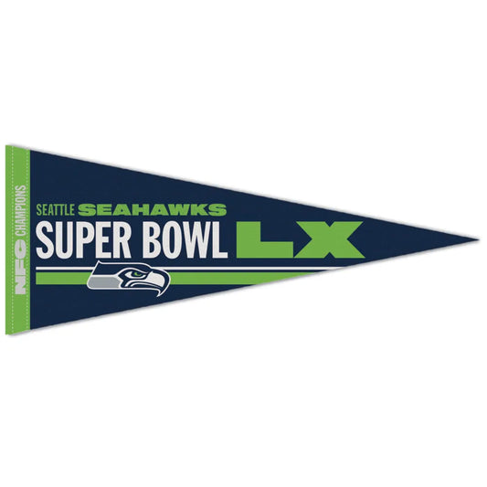 12"x30" Seattle Seahawks NFC Champions Super Bowl XL Premium Pennant