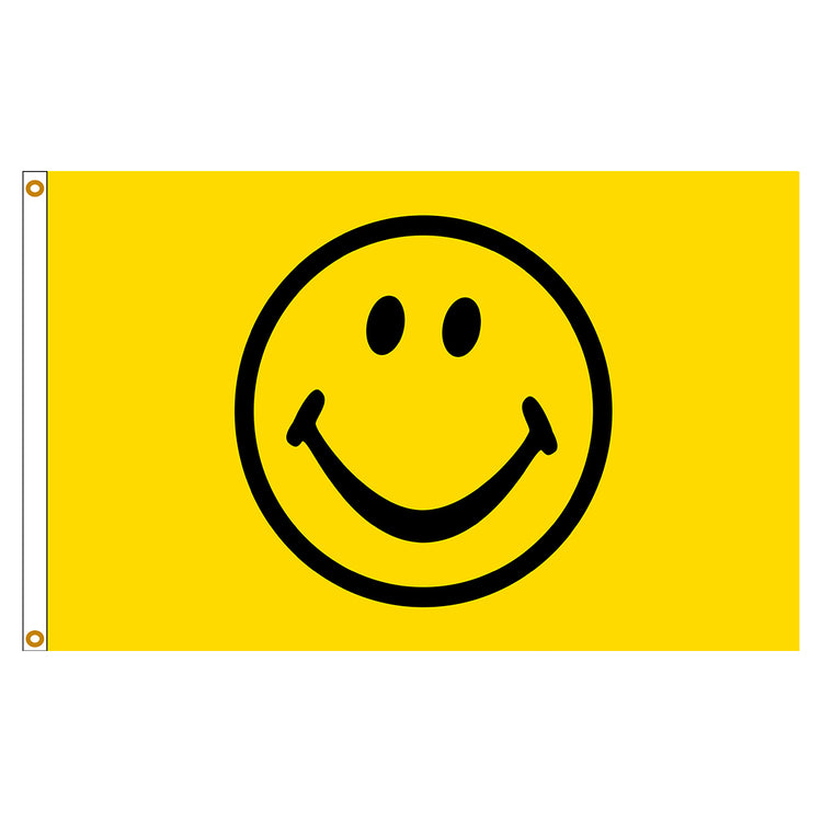 3x5 Smiley Face Outdoor Nylon Flag