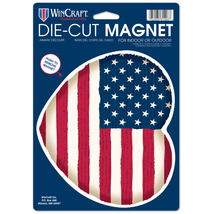 Patriotic Heart Magnet - 6.25"x9"