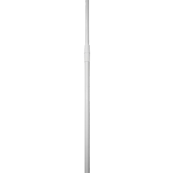 6'-15' White Telescoping Feather Banner Fiberglass Flagpole