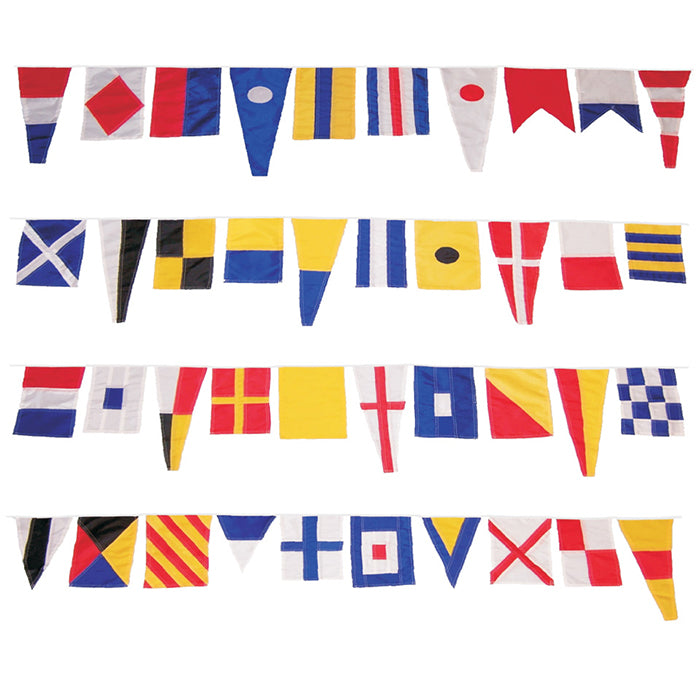 Nautical Code Signal Flag Pennant String - 40'