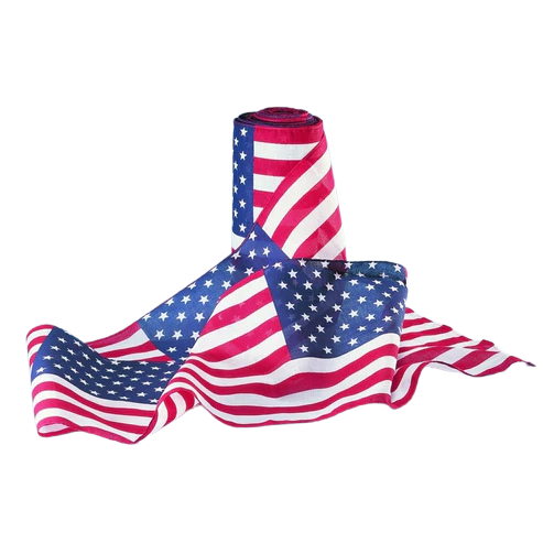 4"x21' American Flag Pattern Poly-Cotton Bunting