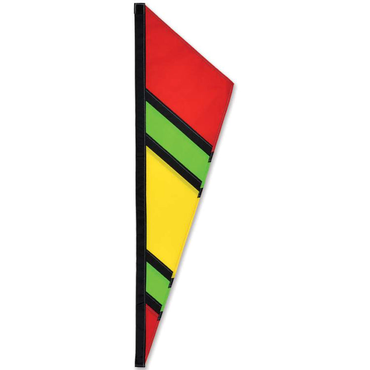 Fanion Bike Flag to include 6' 3-piece 6mm fiberglass bike pole; Polyester 9"x33" - Warm Tropics