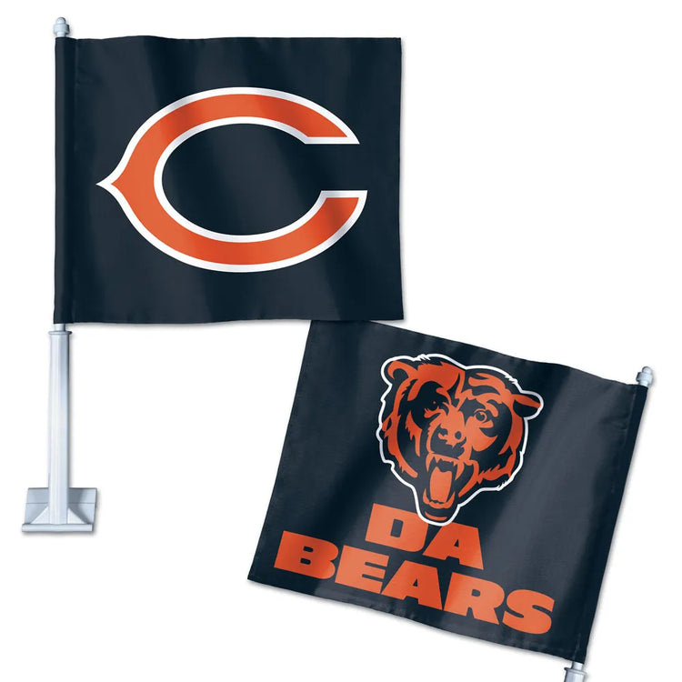 11.75"x14" Chicago Bears Car Flag