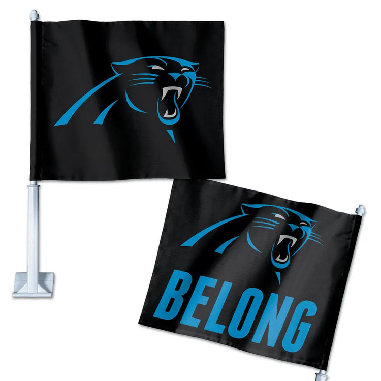 11.75"x14" Carolina Panthers Car Flag
