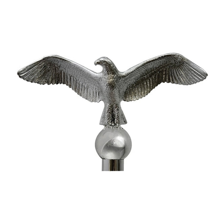 8-1/2" Silver ABS Plastic Eagle Ornament