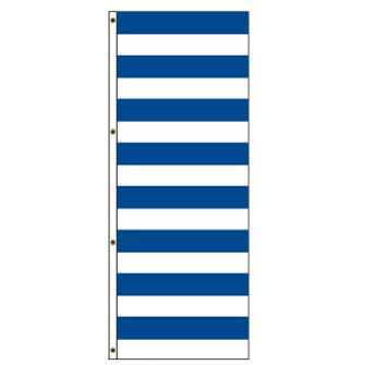 8x3 Blue & White Stripes Attraction Flag