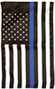 Thin Blue Line American Garden Flag