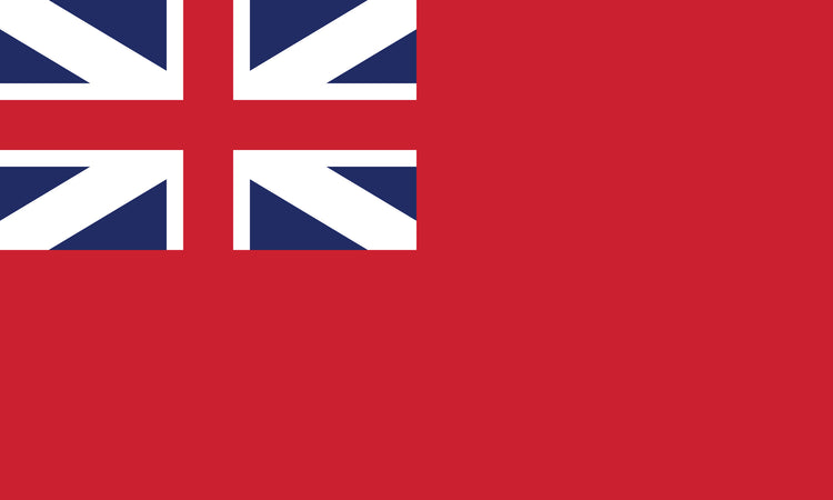 12"x18" British Red Ensign Nylon Flag