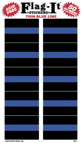 Thin Blue Line Flag Sticker Set
