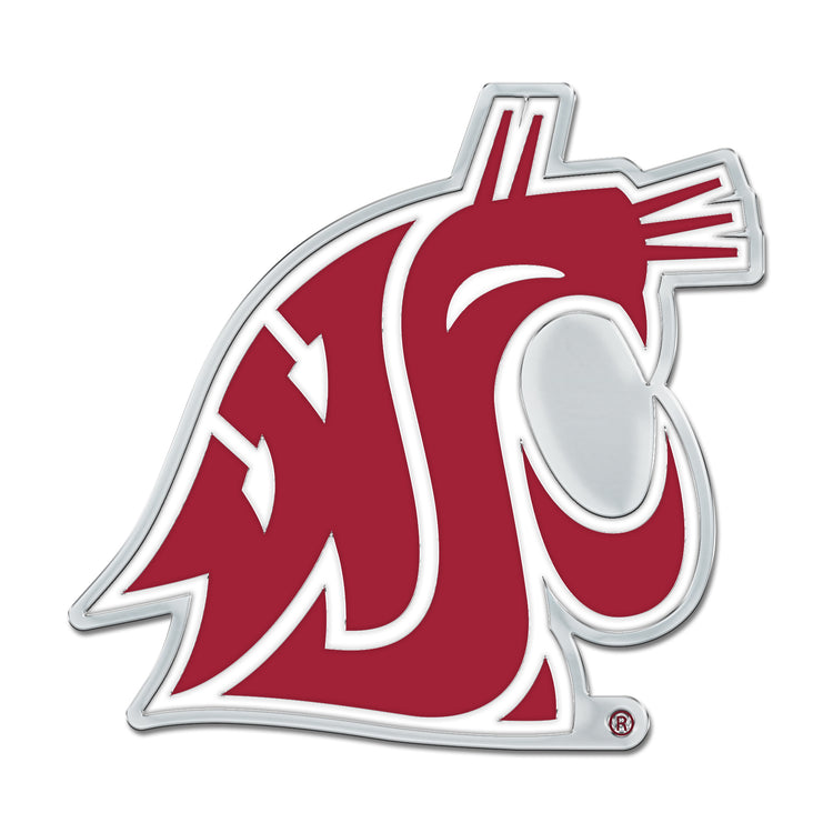 Washington State Cougars Chrome Premium Auto Emblem