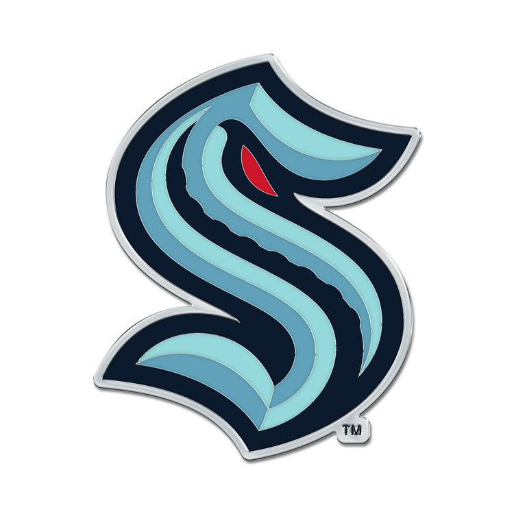 Seattle Kraken Chrome Premium Auto Emblem