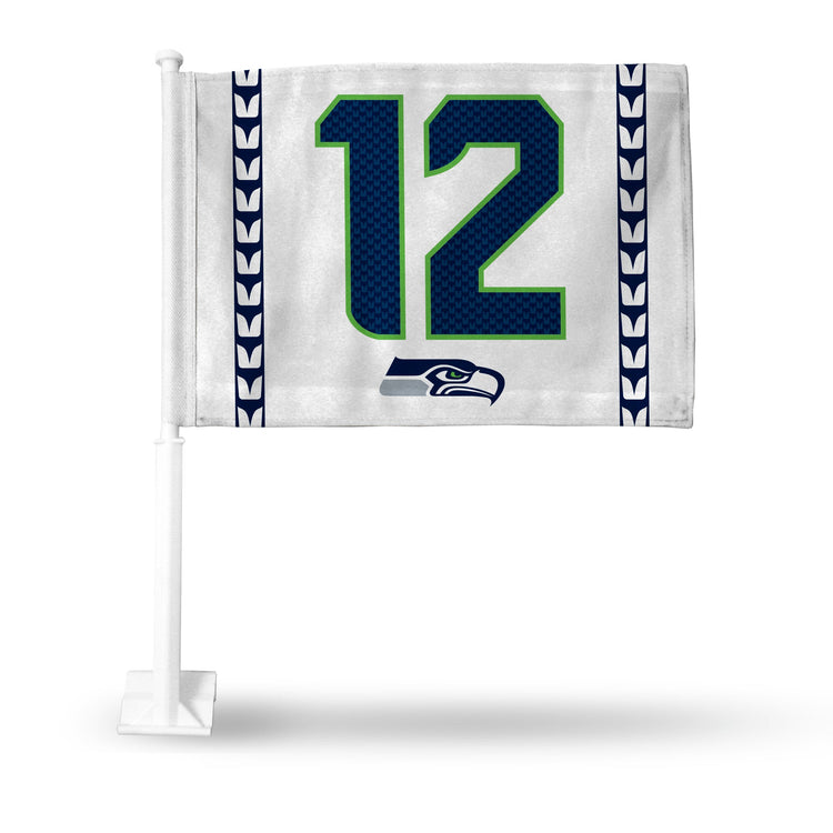 11"x15" Seattle Seahawks Jersey 12 Car Flag