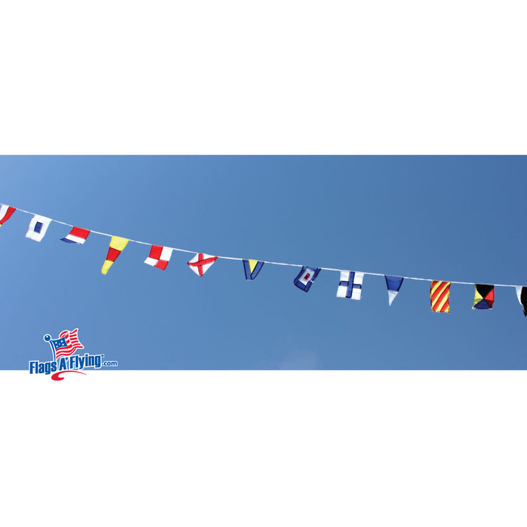 Nautical Code Signal Flag Pennant String - 40'