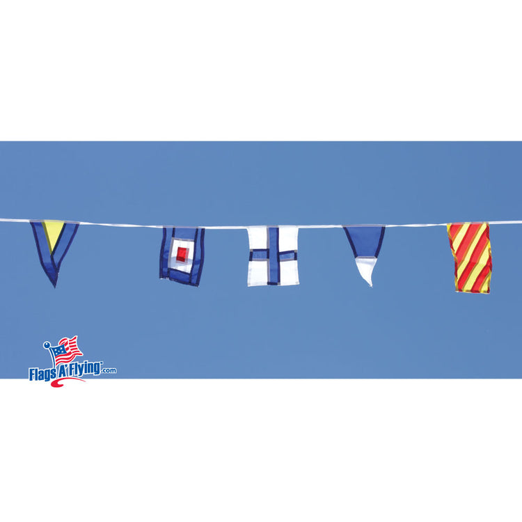 Nautical Code Signal Flag Pennant String - 40'