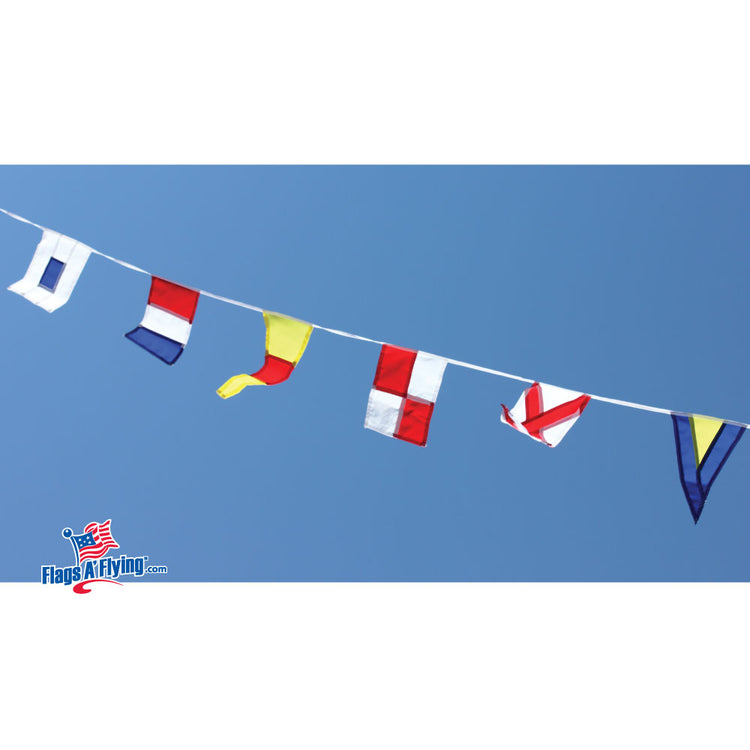 Nautical Code Signal Flag Pennant String - 40'