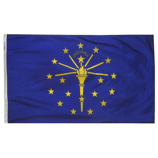 8'x12' Indiana State Outdoor Nylon Flag