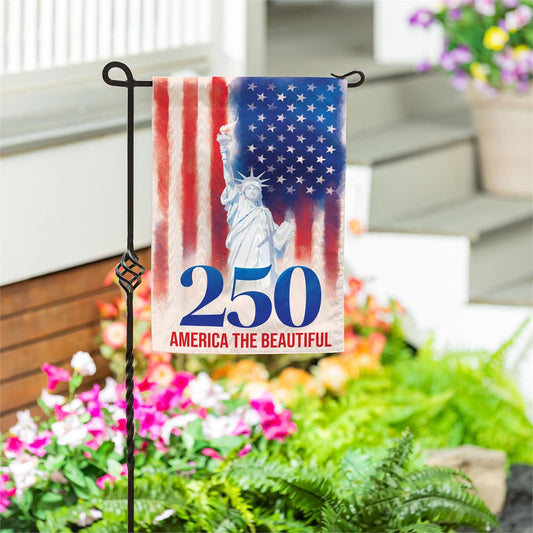 12.5"x18" America the Beautiful 250th Anniversary Garden Flag
