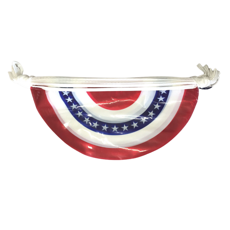 9"x12" Stars & Stripes Patriotic Bunting Pennant String - 60'