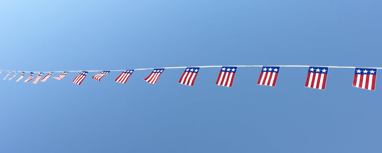 9"x12" Yankee Doodle Pennant String - 60'