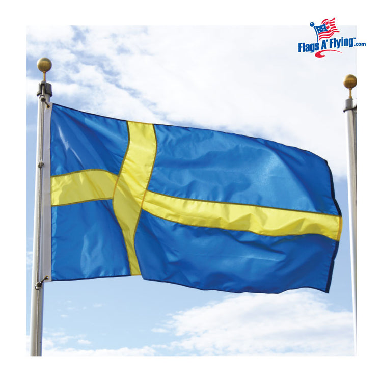 6x10 Sweden Outdoor Nylon Flag