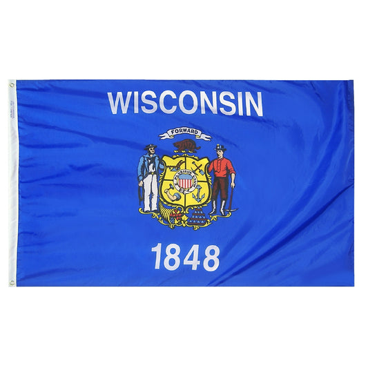 12"x18" Wisconsin State Outdoor Nylon Flag