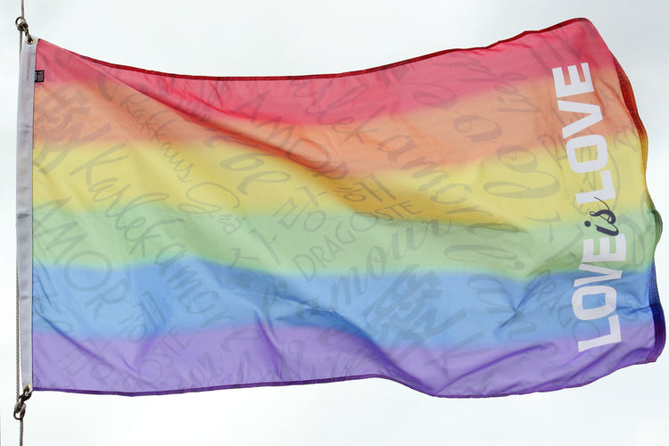 3x5 Love is Love Rainbow Outdoor Nylon Flag