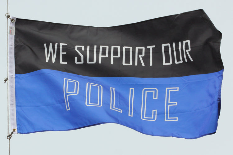 3x5 We Support Our Police Outdoor Nylon Flag