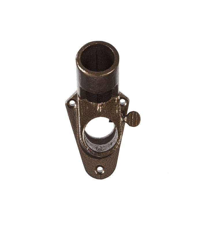 1" Bronze dual angle wall mount pole bracket