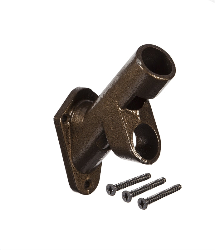 1" Bronze dual angle wall mount pole bracket