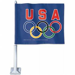 12"x13" Team USA Olympics Car Flag