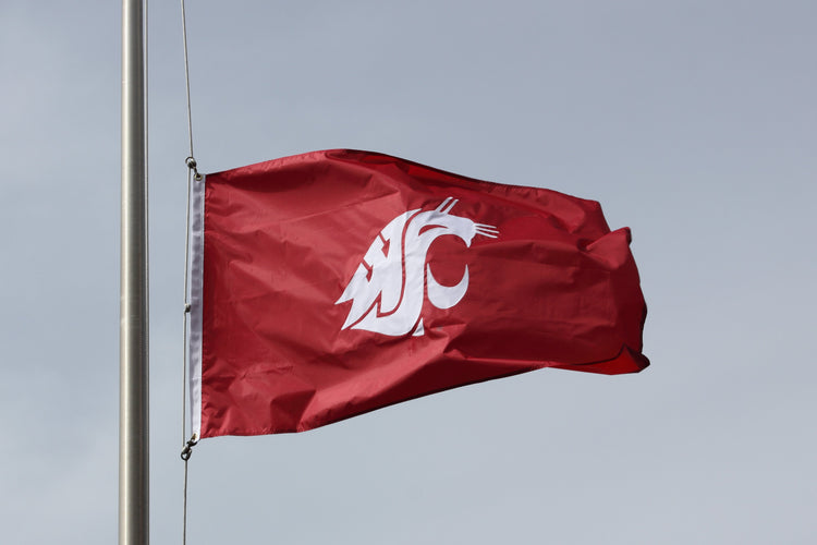 2x3 Washington State University Cougars Sewn Outdoor Polyester Flag