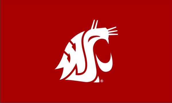 3x5 Washington State University Cougars Sewn Outdoor Polyester Flag