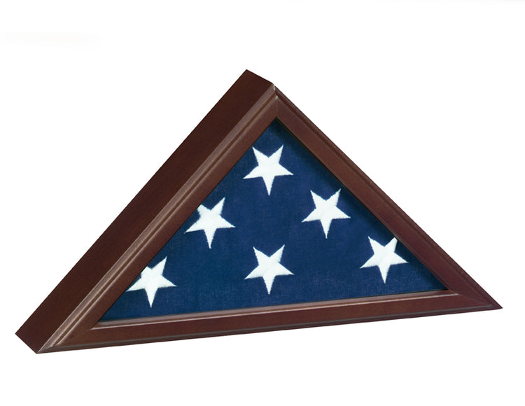 Cherry Finish Wood Flag Case for 3x5 Flag