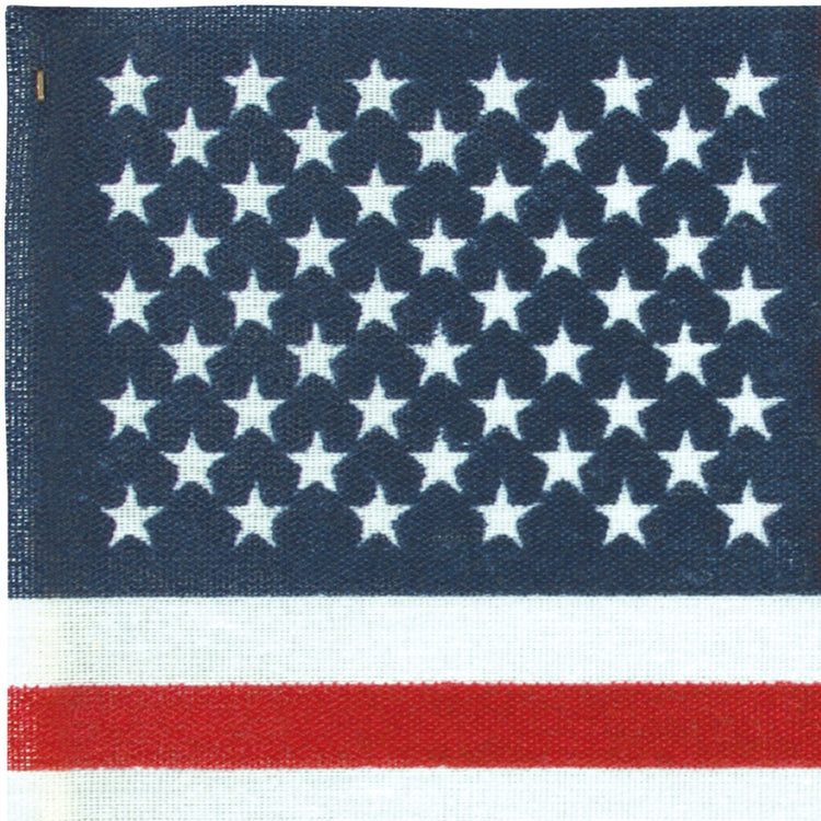 4"x6" US Poly-Cotton Stick Flag with No Sew Hem & Plain Top