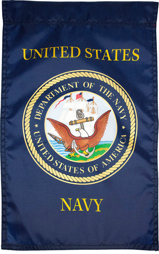 12"x18" Seal of the US Navy Nylon Garden Flag