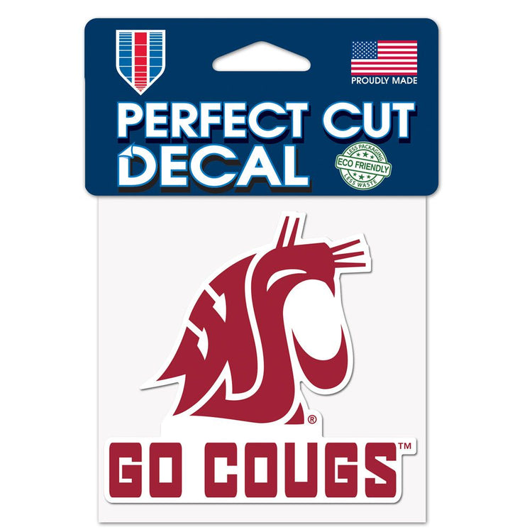4"x4" Washington State University "GO COUGS" Decal
