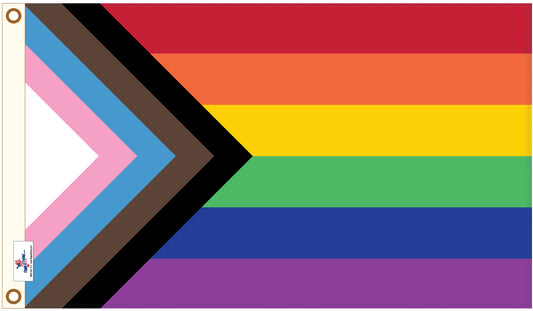 12"x18" Progress Pride Outdoor Nylon Flag
