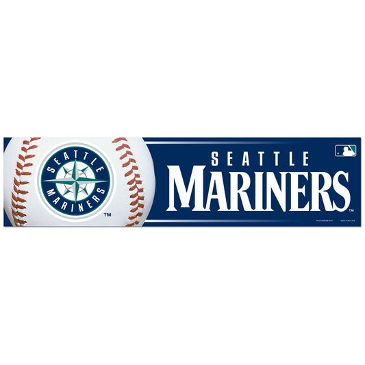 3"x12" Seattle Mariners Bumper Sticker