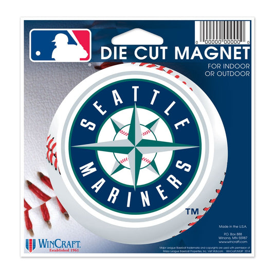 4.5"x6" Seattle Mariners Die-Cut Logo Magnet