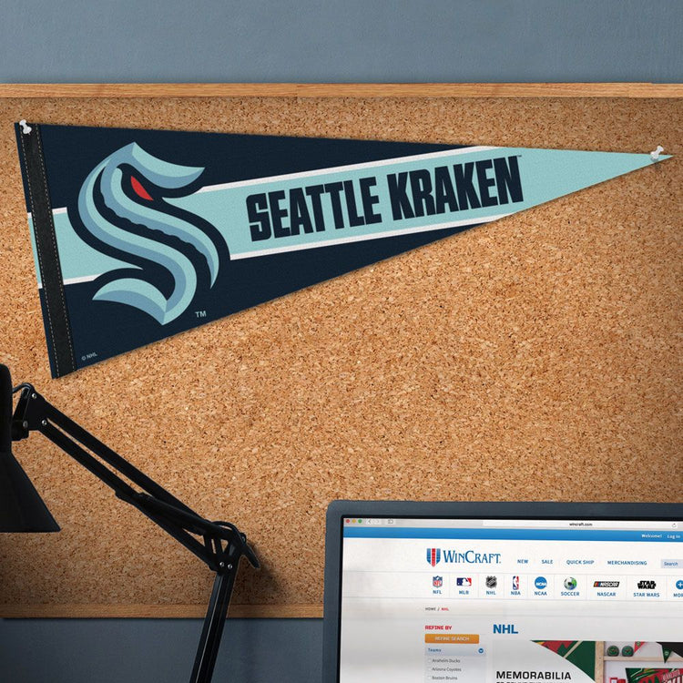 12"x30" Seattle Kraken Premium Pennant