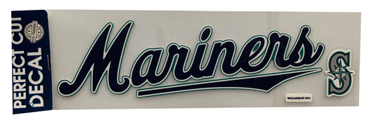 3"x10" Seattle Mariners Perfect Cut Bumper Sticker