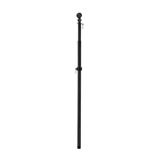 5' Adjustable Black Metal House Flagpole