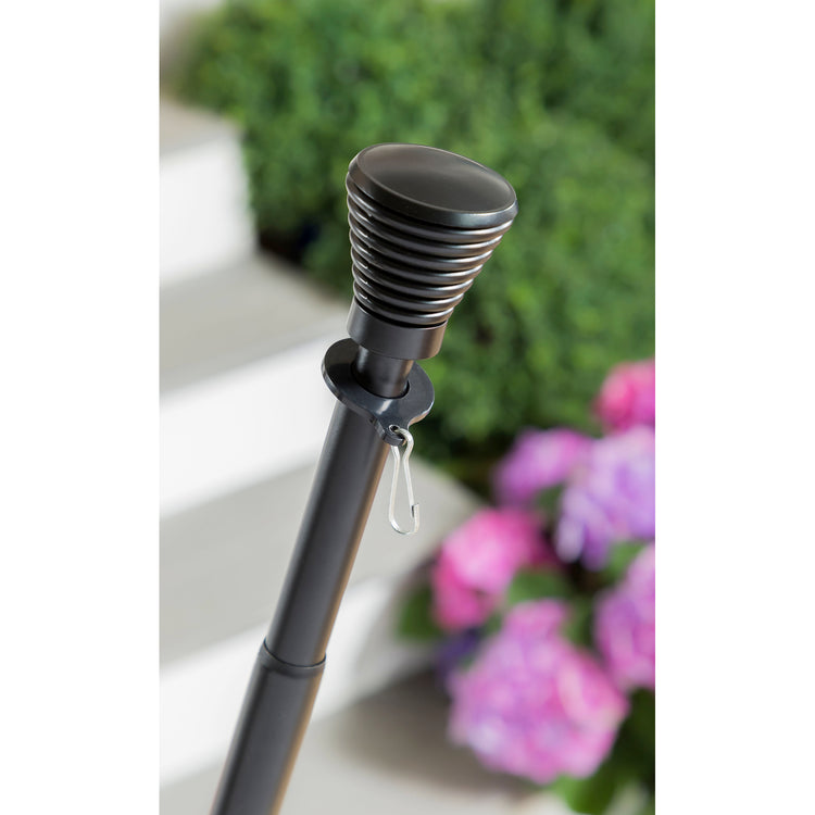 Ridged Cone Metal Finial for Telescoping House Pole